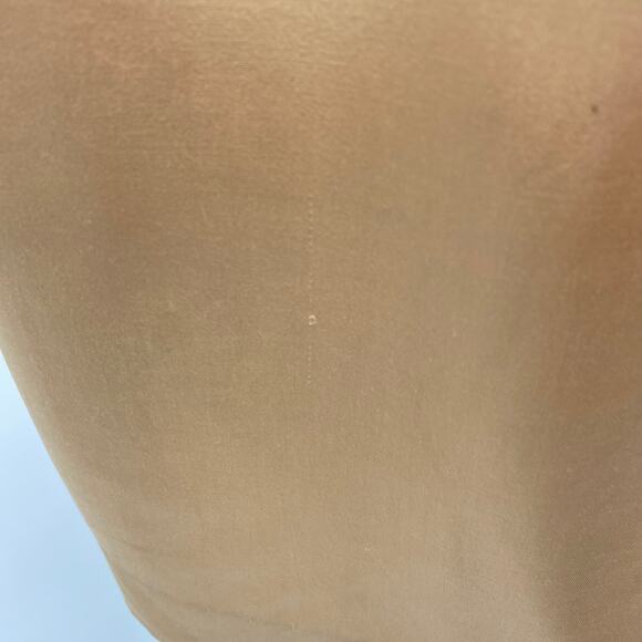 Vintage 90s Jessica McClintock Satin Mini Dress Flower Beaded Straps Champagne 6 - Picture 10 of 15